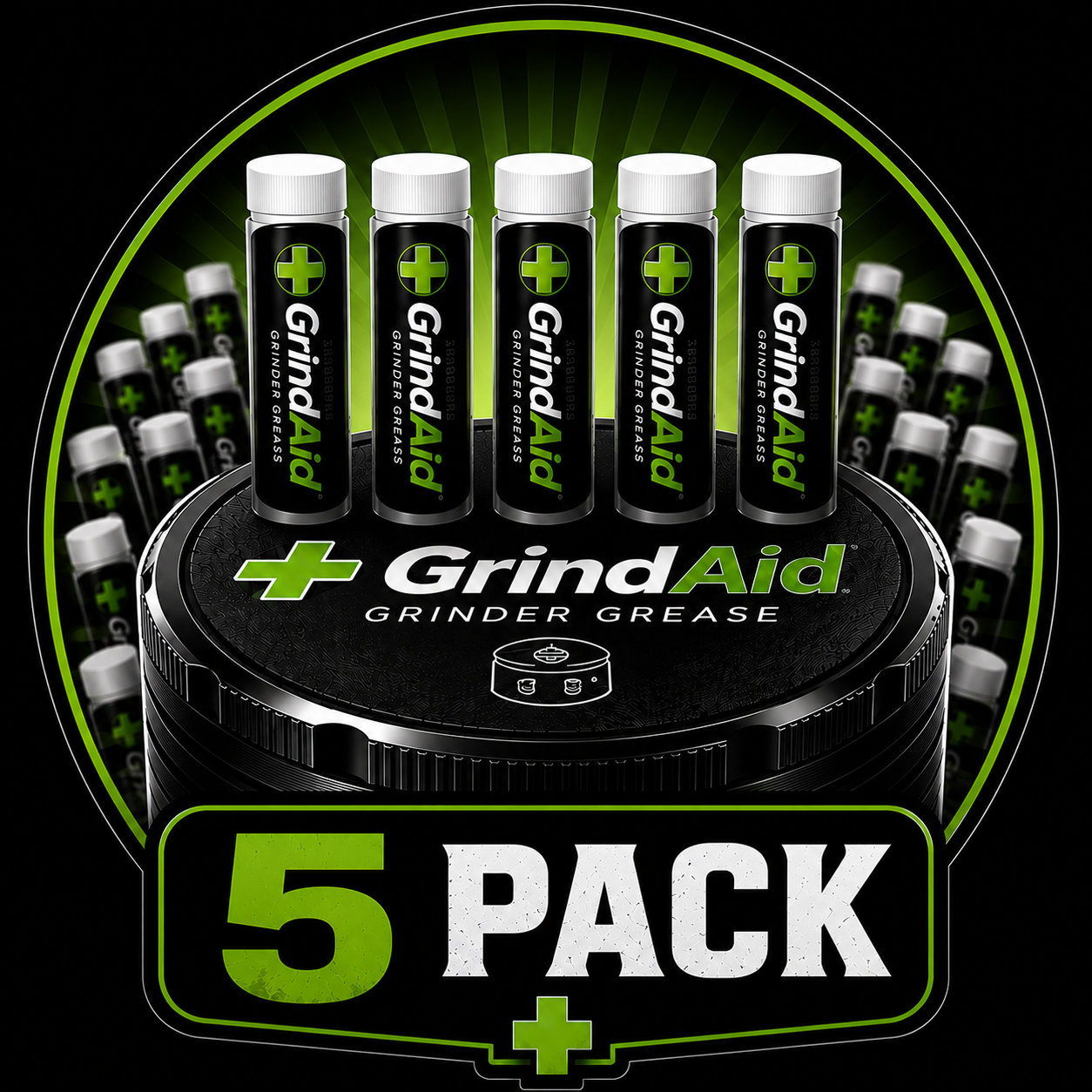 GrindAid Grinder Grease - 5 Pack